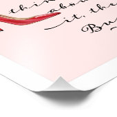 Rote Rosen für Mode Zitat Rote Pumps Schuhe Fotodruck (Ecke)