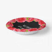 Rote Rosen für Wasserfarben Derby Pappteller (Gewinkelt)