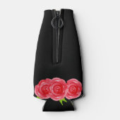 Rote Rosen für Wasserfarben Derby Party Flaschenkühler (Rückseite)