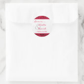 Rote Rosen Galore Wedding Sticker (Tasche)