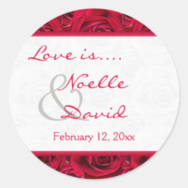 Rote Rosen Galore Wedding Sticker