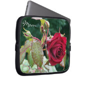 Rote Rosen Garten "Mama" Laptop-Sieb Laptopschutzhülle (Vorne Rechts)