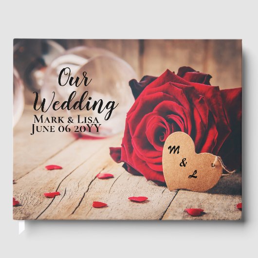 Rote Rosen Gästebuch (Vorderseite)