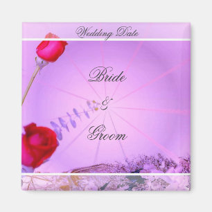 Rote Rosen Gastgeschenk Hochzeit Magnet