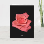 Rote Rosen Geburtskarte Karte (Rückseite)