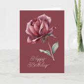 Rote Rosen Geburtstag Karte (Vorderseite)