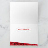 Rote Rosen Geburtstag Karte (Innenseite)