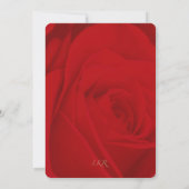 Rote Rosen Geburtstagskarte Dankeskarte (Rückseite)