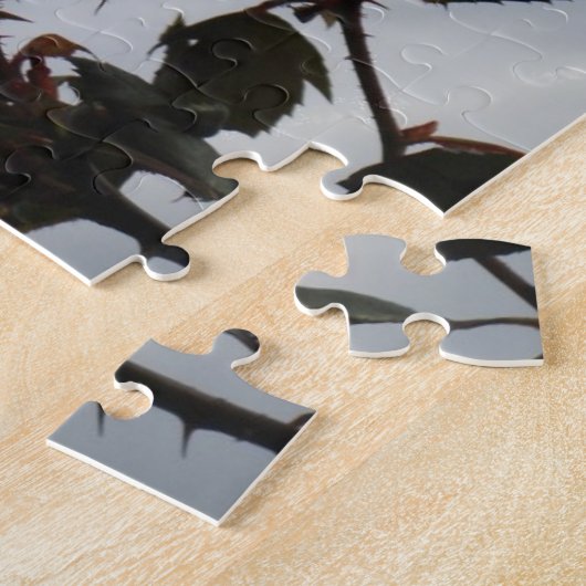 Rote Rosen gegen einen hellen blauen Himmel Puzzle (Seite)