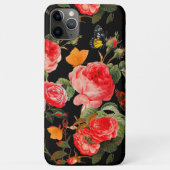 ROTE ROSEN, GELBE SCHALTFLÄCHE, schwarze Blüte Case-Mate iPhone Hülle (Rückseite)