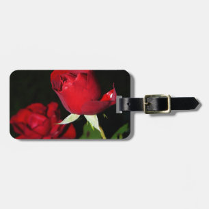 Rote Rosen Gepäckanhänger