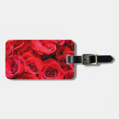 Rote Rosen Gepäckanhänger (Vorderseite horizontal)