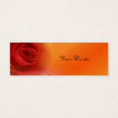 Rote Rosen-Geschenkmarke (Rückseite)