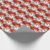 Rote Rosen Geschenkpapier (Ecke)