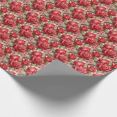 Rote Rosen Geschenkpapier (Ecke)