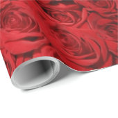 ROTE ROSEN GESCHENKPAPIER (Rolleneckpunkt)