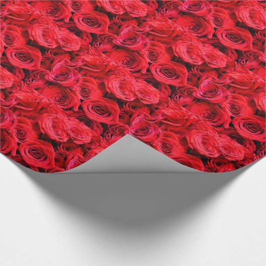 Rote Rosen Geschenkpapier (Ecke)