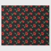 Rote Rosen Geschenkpapier (Flach)