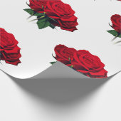 Rote Rosen Geschenkpapier (Ecke)