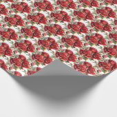Rote Rosen Geschenkpapier (Ecke)