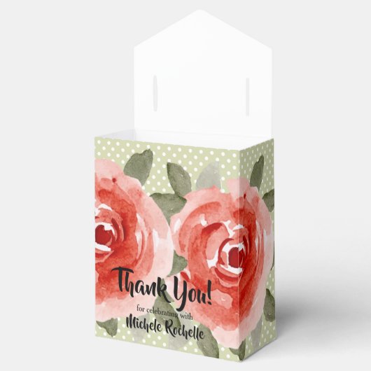 Rote Rosen Geschenkschachtel (Geöffnet)