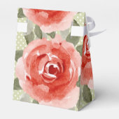 Rote Rosen Geschenkschachtel (Rückseite)