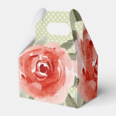 Rote Rosen Geschenkschachtel (Rückseite)