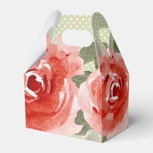 Rote Rosen Geschenkschachtel