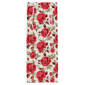 Rote Rosen Geschenktasche Geschenktüte Für Weinflaschen (Rückseite)