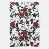 Rote Rosen. Geschirrtuch (Vertikal)