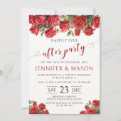 Rote Rosen glücklich, immer nach der Hochzeitseinl Einladung (Vorderseite)