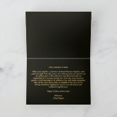 Rote Rosen & Gold Zahlen 50 Jahre Hochzeit Karte (Innenseite)