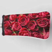 Rote Rosen Golf Headcover (Vorderseite)