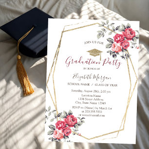 Rote Rosen, Grad Cap, Abschluss Einladung