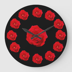 Rote Rosen Große Wanduhr