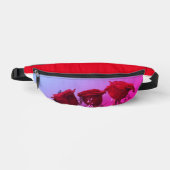 Rote Rosen Gürteltasche (Vorderseite)