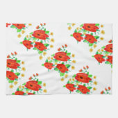 Rote Rosen Handtuch (Horizontal)