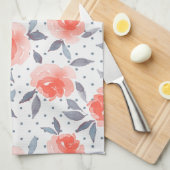 Rote Rosen Handtuch (Viertel Falte)