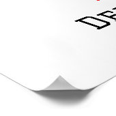 Rote Rosen Hat Derby Brautparty Willkommen Poster (Ecke)