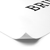 Rote Rosen Hat Derby Brautparty Willkommen Poster (Ecke)