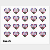 Rote Rosen Heart Book Stickers (Blatt)