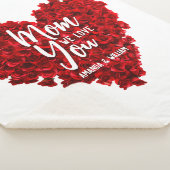 Rote Rosen Herz Liebe Mama Muttertag Sherpadecke (3/4)