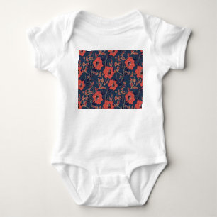 Rote Rosen Hintergrundbeleuchtung Baby Strampler