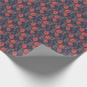 Rote Rosen Hintergrundbeleuchtung Geschenkpapier (Ecke)