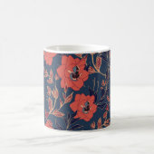 Rote Rosen Hintergrundbeleuchtung Kaffeetasse (Mittel)