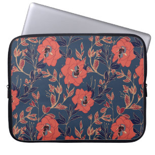 Rote Rosen Hintergrundbeleuchtung Laptopschutzhülle