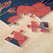 Rote Rosen Hintergrundbeleuchtung Puzzle (Seite)