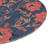 Rote Rosen Hintergrundbeleuchtung Schneidebrett (Ecke)