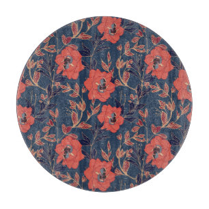 Rote Rosen Hintergrundbeleuchtung Schneidebrett