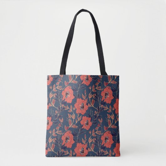 Rote Rosen Hintergrundbeleuchtung Tasche (Vorderseite)